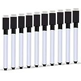 Autoau Whiteboard Marker 10 Stück, Folienstift Abwischbar mit Magnetisch...