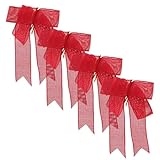 Vaguelly 4 Stück Schleifen Geschenkverpackung Party Weihnachtsdekoration...