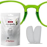 Setex Gecko Grip Ultra-Thin 0.6mm Anti Slip Eyeglass Nose Pads, (5 Clear...