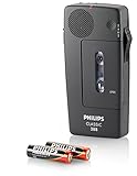 Philips LFH0388 Analoges Mini-Kassetten Diktiergerät 30 Mini-Kassette,...