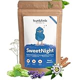 Buntfink SweetNight Schlaftee – Zitronenmelisse Tee mit Passionsblume,...