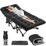 ZIKEBTUY Sonnenliege Klappbett 198x81cm Campingbett Gästebett klappbar...