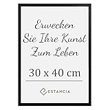 Estancia Schwarzer Holz Bilderrahmen 30x40 cm mit Bruchsicherem Acrylglas |...