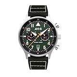 AVI-8 Herren 43.5mm Hawker Hurricane Carey Dual Time Merville Japanische...