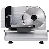 Elektrischer Allesschneider mit Edelstahlmesser, Brotschneidemaschine...