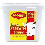 Maggi Klare Fleischsuppe aus Fleischextrakt mit Kräutereinlage & fein...