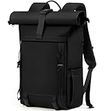 RAINSMORE Rolltop Rucksack Damen Herren, Rucksack Wasserdicht, Laptop...