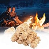 Feuerstarter -100 Stück Feuerstarter für Lagerfeuer, Kamin, Grill, Holz-...