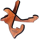 GLEAM Gitarrenständer Universal Holz für akustische E-Gitarre und Bass...