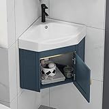 ASSYA Kleine Ecke Badezimmer Waschtisch-Wand-Waschtisch mit dreieckiger...