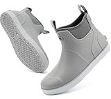 Gummistiefel Herren mit flauschigem Futter, Angelstiefel für Männer,...