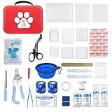 Silkwish Erste-Hilfe-Set für Hunde und Katze, 27 Teilen Reiseapotheke...