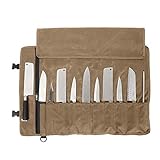 QEES Kochmesser Rolltasche 11 Slots, Messertasche für Camping, Wandern,...