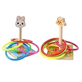 MILISTEN Ringspiel Wurfringspielzeug Gehirnspielzeug Kinderspiel Wurfringe...