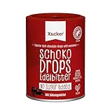 Xucker Schoko-Drops Edelbitter mit Xylit - Schokolade Zuckerersatz -Vegane...