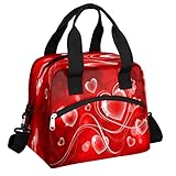 Transparente Liebe Herz Lunchtasche f¨¹r Damen Herren, langlebige...