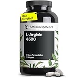 L-Arginin – 365 vegane Kapseln – 4500mg pflanzliches L-Arginin HCL pro...