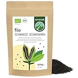 Alpi Nature Sesamkörner Schwarz BIO 1kg, bio Sesam schwarz, schwarzer...