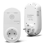 Briidea Stromausfallalarm melder mit LED Anzeige und 80 dB Sirene,...