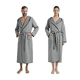 MÖVE New Heritage Bademantel mit Kapuze Waffelpiquée XXL aus 100%...