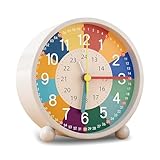 SGZIOO Kinderwecker Ohne Ticken, Wecker Kinder mit Nachtlicht,...
