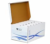 BANKERS BOX Set aus 1 Klappdeckelbox Maxi mit 6 Stück A4/A4+...