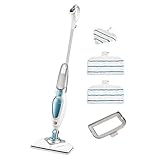 Black+Decker Dampfreiniger Steam Mop Deluxe FSM1630 / Stehender Dampf Mop...