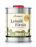 Wallbach® Leinölfirnis 1 Liter Farblos - Natürliches Leinöl für Innen-...