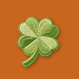 Mono-Quick Bügelbild Aufnäher Patch Applikation zum Aufbügeln Kleeblatt...