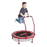Radio Flyer 2-in-1-Kindertrampolin, rotes Minitrampolin für Kleinkinder im...