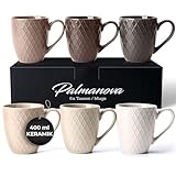 MIAMIO – 6 x 400 ml – Kaffeetassen Set/Becher – Moderne Keramik Tasse...