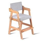 Ezebaby Hochstuhl, höhenverstellbarer Holzhochstuhl für kinder von 2 bis...