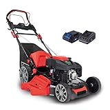 Scheppach Benzin Rasenmäher MS225-56E mit E-Start | Radantrieb | 6PS | 56...