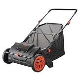 VEVOR Rasenkehrer, 53,3 cm großer Laub- und Grassammler, Starke...