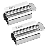 UDQYQ Tubenquetscher Tubenpresse,2-er Pack Zahnpasta Squeezer Edelstahl...