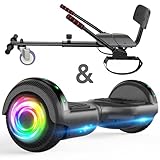 Hoverboard mit Sitzbefestigung Combo, 6,5 „Selbst Balancing Hover Board...
