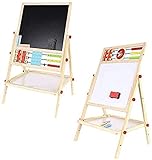 Brigamo 2in1 Standtafel Zeichentafel & Magnettafel, Tafel für Kinder mit...