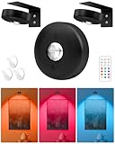 Yiliaw Bilderleuchten mit Fernbedienung, magnetisch, AAA-Batteriebetrieben,...