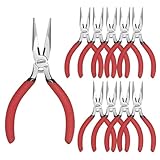 HOUSERAN Mini Spitzzange, 10 Stück, 127mm, Spitzzangen Set, Lange...