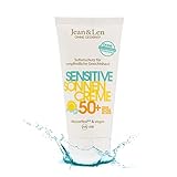 Jean & Len Sensitiv Sonnencreme 50+ LSF wasserfest, Sofortschutz für...