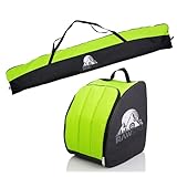 Rawstyle Skitasche Ski-Schuh-Tasche Set SKI-Tasche 160cm 180cm 190cm...
