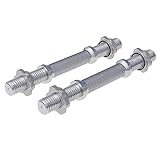 GORILLA SPORTS® Kurzhantelstangen - 2er Set, Länge 35cm, Ø 30mm, mit 4...