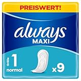 Always Maxi Binden Damen Gr. 1, Normal (9 Damenbinden) weich und super...