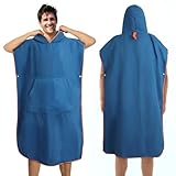 Jokisa Badeponcho Damen & Herren, Ultraleicht und Schnelltrocknend...