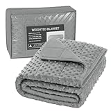 WOLTU Gewichtsdecke Baumwolle 1,4kg 90x120 cm - Weighted Blanket Anti...