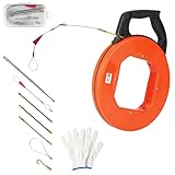 Kabeleinziehhilfe 4mm 30m - Einziehspirale 30m Kabelziehhilfe,...