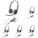 Schnurgebundenes Headset Poly Blackwire 3225 – Noise Cancelling-Mikrofon...