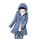 Leichte Steppjacke Damen Lang Puffer Jacke Damen Leichter Steppmantel...