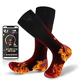 Beheizte Socken, 2025 neueste wiederaufladbare beheizte Socken, 5000mAh...
