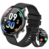 vamout Smartwatch Herren Damen Rund mit Telefonfunktion/AI...